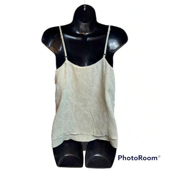 MI Ami from Francesca's beautiful seafoam green layered chiffon tank top. - Picture 3 of 9